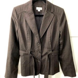 Woman’s loft tie belt blazer